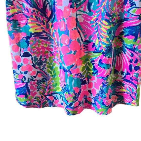 Lilly Pulitzer Gumbo Limbo Tammy TShirt Dress French Terry UPF50+ Size Small - Picture 4 of 5